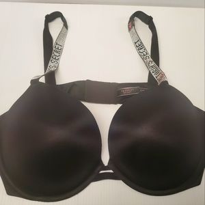 Victoria Secret Rhinestone Straps Very Sexy Pushup Bra 40D